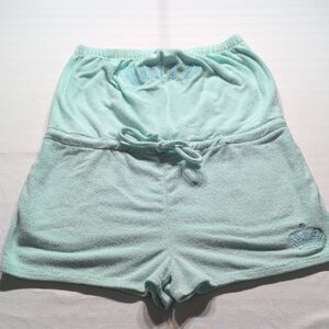 Juicy Couture Green Athletic Shorts with Elastic Waistband